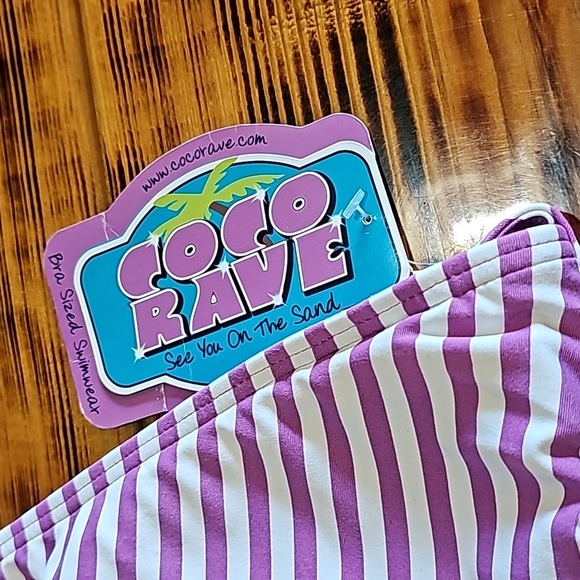 Coco RAVE bikini top size XL 38 C cup NWT - Picture 4 of 6